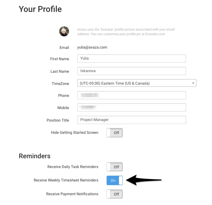 How Do I Enable Timesheet Reminders for Employees? Avaza Support