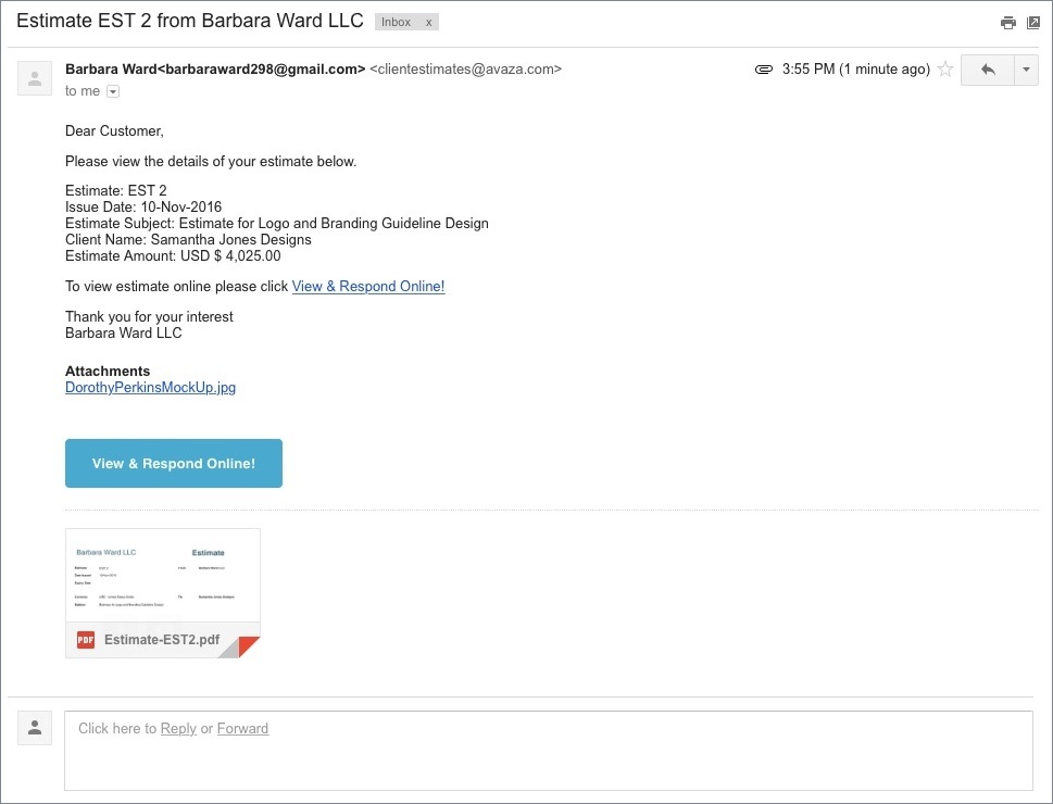 How Do I Send an Estimate to a Client? Avaza Support
