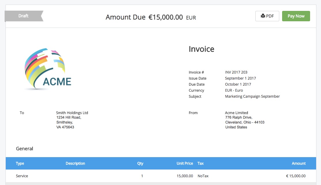 invoice logo