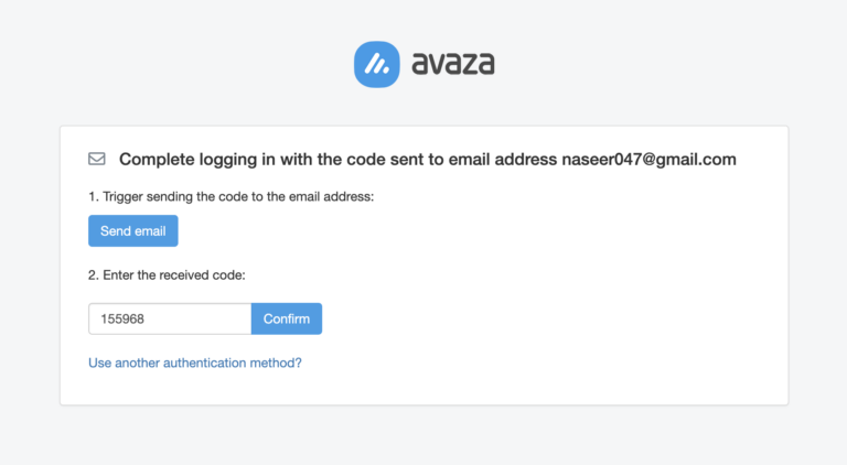 Avaza Multi factor Authentication Avaza Support